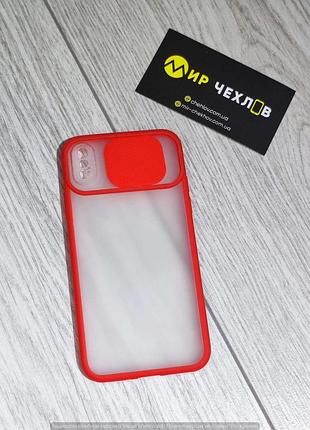Чохол iphone xs camera protect matte red 2
