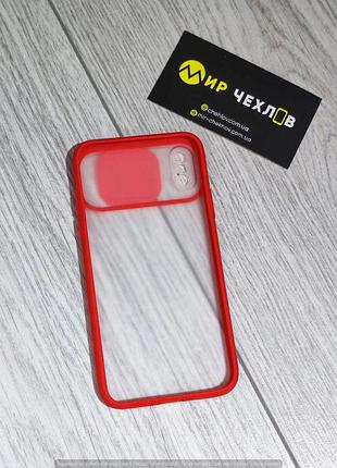 Чохол iphone xs camera protect matte red 3