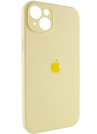 Чохол silicone case full camera protective (aa) для apple iphone 13 (6.1") (жовтий / mellow yellow)* 2