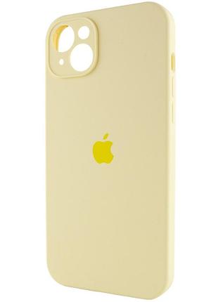 Чохол silicone case full camera protective (aa) для apple iphone 13 (6.1") (жовтий / mellow yellow)* 3