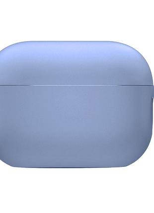 Силіконовий футляр з мікрофіброю для навушників airpods pro 2 / pro (ліловий / lilac pride) 57648