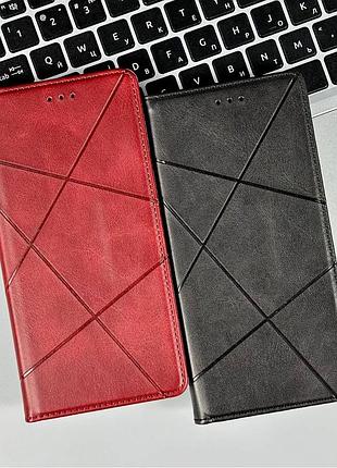 Книга business leather xiaomi redmi note 15 pro (червоний) 63703