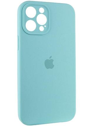 Чохол silicone case full camera protective (aa) для apple iphone 12 pro max (6.7") (бірюзовий / marine green)* 2