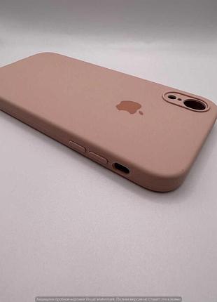 Чохол silicone case square full camera protective (aa) для apple iphone xr (6.1") (рожевий / pink sand) 40233 40233 3