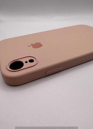 Чохол silicone case square full camera protective (aa) для apple iphone xr (6.1") (рожевий / pink sand) 40233 40233 4