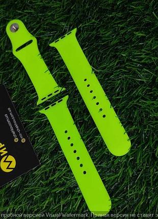 Ремінець apple watch sport band 38 mm/40 mm (s/m & m/l) 3pcs lime green 6701 6701