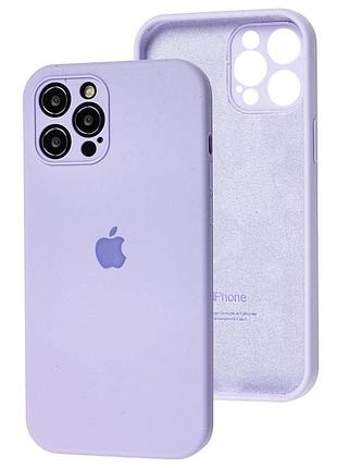 Чехол silicone case full camera protective (aa) для apple iphone 12 pro (6.1") (сиреневый / dasheen) 00042251 2
