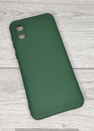 Чохол silicone cover lakshmi full camera (a) для samsung galaxy a03 core (зелений / dark green) 54556
