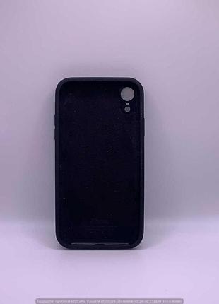 Чохол silicone case square full camera protective (aa) для apple iphone xr (6.1") (чорний / black) 00040233 2