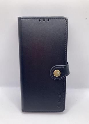 Шкіряний чохол книжка getman gallant (pu) для motorola moto g14 (чорний) 67077
