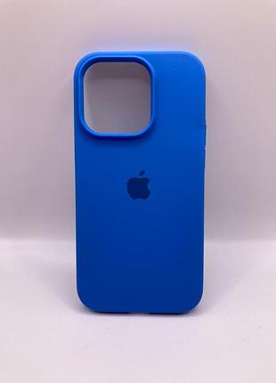 Чехол silicone case full protective (aa) для apple iphone 14 pro (6.1") (синий / royal blue) 55730 55730 55730
