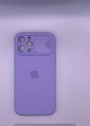 Silicone case slider full camera square side for iphone 12 pro glycine