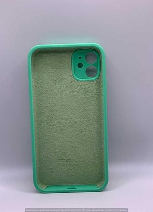Silicone case slider full camera square side for iphone 11 spearmint 2