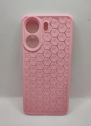 Чохол tpu honeycomb для xiaomi redmi 13c / poco c65 (рожевий / light pink) 72193
