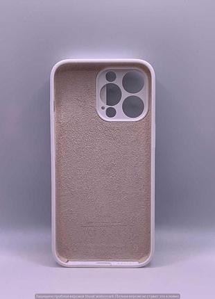 Silicone case slider full camera square side for iphone 13 pro white 2