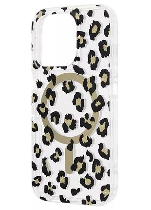 Чохол wave elegance case with magnetic ring iphone 15 pro (gold) 59825 59825