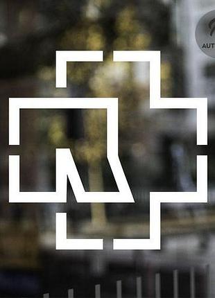 Наклейка на авто oracal rammstein 20х20 см