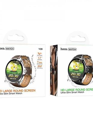Смарт-годинник hoco y39 smart sports watch (call version) (black) 00085024 hoco