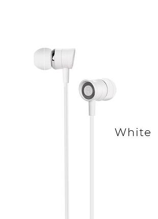 Стерео навушники hoco m37 pleasant sound with microphone (white) 31035