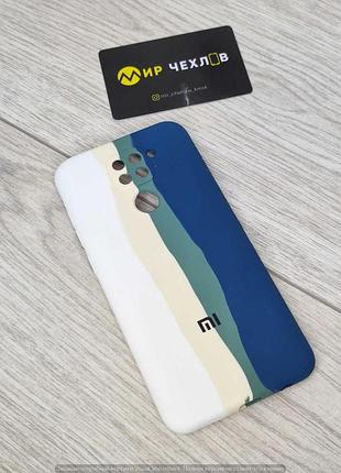 Чохол xiaomi note 9 silicone cover rainbow 76305