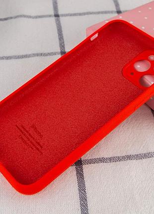 Чохол silicone case full camera protective (aa) для apple iphone 12 pro max (6.7") (червоний / red)* 2