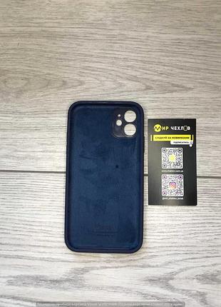 Чохол silicone case square full camera protective (aa) для apple iphone 11 (6.1") (темно-синій / midnight blue) 00040234 2