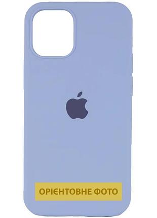 Чохол silicone case full protective (aa) для apple iphone 16 pro (6.3") (блакитний/lilac blue) 00072977