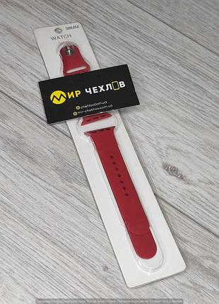 Вироби з силікону ремінець ремінець apple 38mm темно червоний *