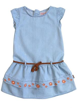 Платье голубое джинсовое для девочки (104 см.) boboli