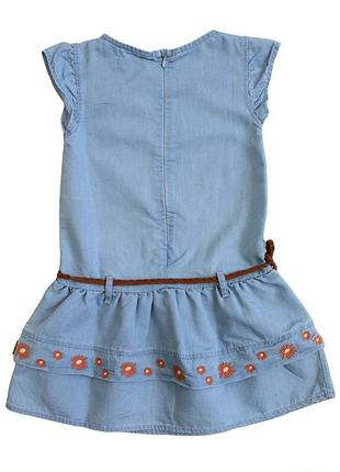 Платье голубое джинсовое для девочки (116 см.) boboli 2
