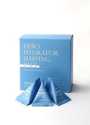 Нічна маска для інтенсивного зволоження trimay hero hydrator sleeping pack