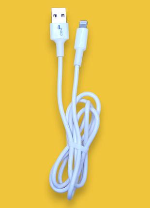 Кабель usb lightning 4you tems white (2a)