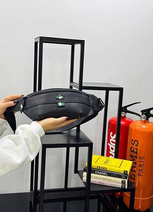 Бананка черная мужская lacoste сумка через плече лакоста