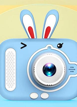 Детский цифровой фотоаппарат x900 rabbit. pa-379 цвет: голубой