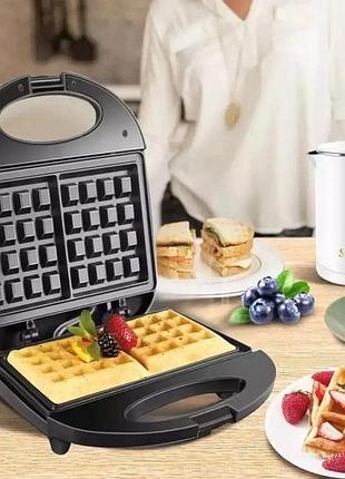 Вафельниця для гонконгських вафель domotec ms-7705 | міні вафельниця | hs-742 електро вафельниця