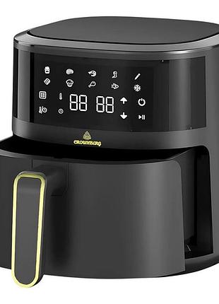 Аэрофритюрница без масла crownberg cb-5550 2000вт мультипечь с антипригарной чашей 5л и сенсорная ao-61