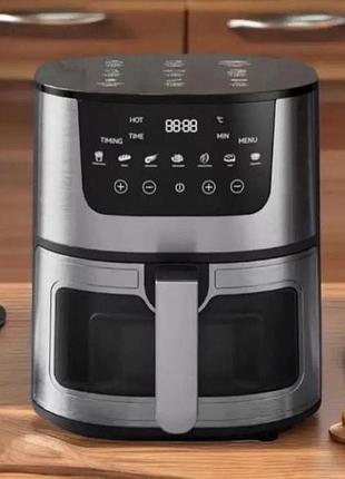 Аэрогриль rainberg rb 2268 4200w аэрофритюрница безмасляная без масла с регулировкой температуры ub-333 8 л