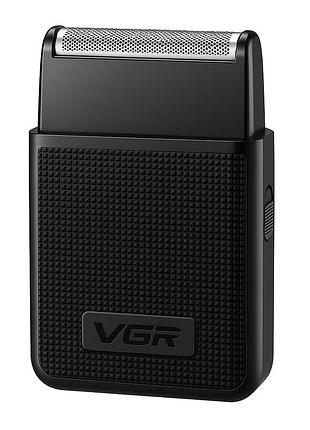 Бритва для бороды и щетины электробритва vgr v-376, хорошая электробритва для бороды hd-50