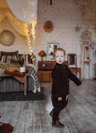 Вельветовий костюм для хлопчика / детский костюм из вельвета, вельветовая рубашка и штаны