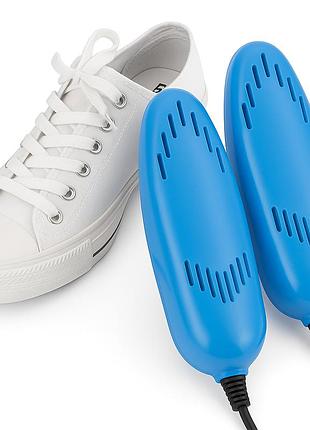 Електрична сушарка для взуття shoes dryer, 220v / електросушарка для сушіння взуття. колір блакитний ai-54