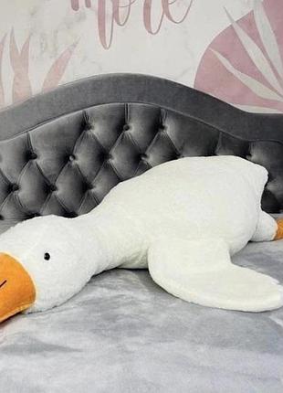 Мягкая игрушка гуска 110 см, игрушка мягкая гусь-обнимусь на подарок, детские подушки-игрушки qa-59