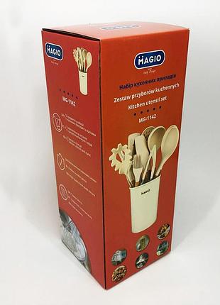 Силиконовые кухонные приборы для готовки, набор кухонной утвари на подставке, поварские принадлежности cr-70