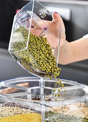 Банки для продуктов на кухню, набор для приправ на стол диспенсеры сыпучих продуктов vr-45