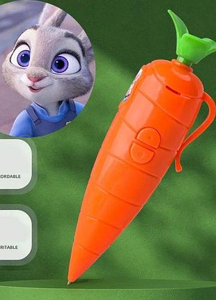 Ручка морковь с диктофоном ручка морковь джуди зоотропис