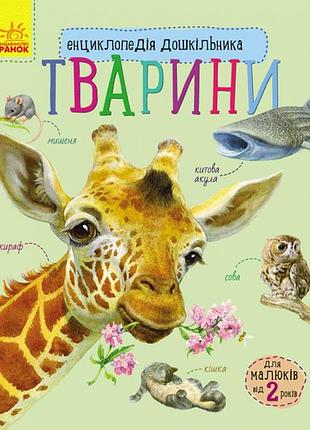 Дитяча енциклопедія про тварин 614005 для дошкільнят | maxisvit