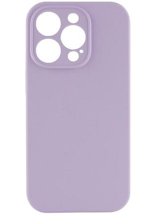 Чохол silicone case full camera protective (aa) no logo для apple iphone 16 pro (6.3") бузковий / lilac