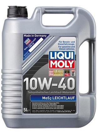 Моторное масло liqui moly mos2 leichtlauf 10w-40 (5 л)