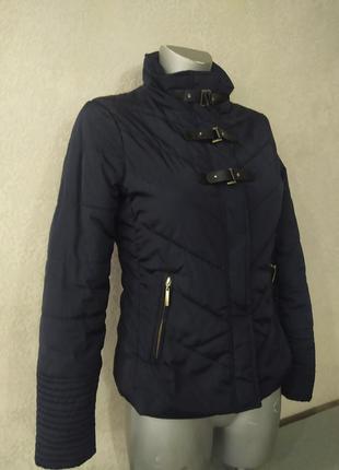 38-36/xs-s*principles*стильная черная теплая куртка2 фото