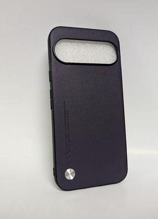 Чехол для google pixel 10 pro xl, code leather, эко-кожа, противоударный, фиолетовый