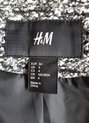 Стильна твідова куртка-косуха/жіноча твідовий косуха жакет h&m